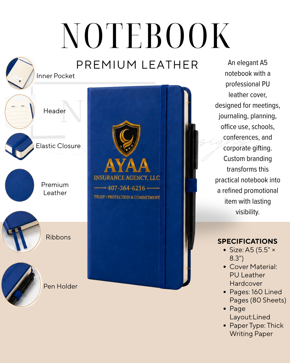 Premium Leather Notebook