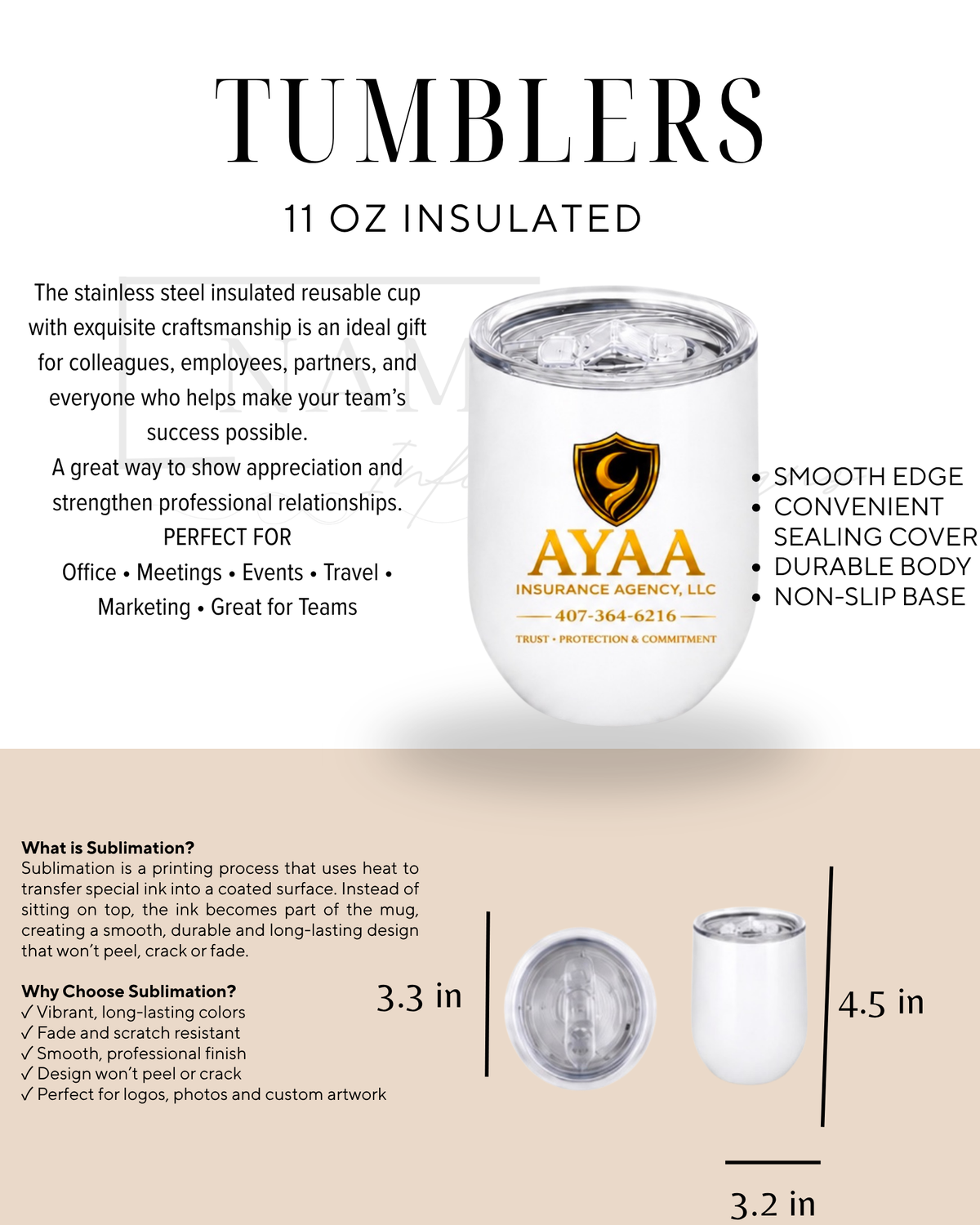 11 OZ Insulated Tumbler