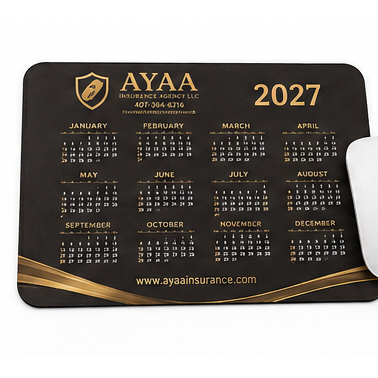 Custom Calendar Mouse Pad