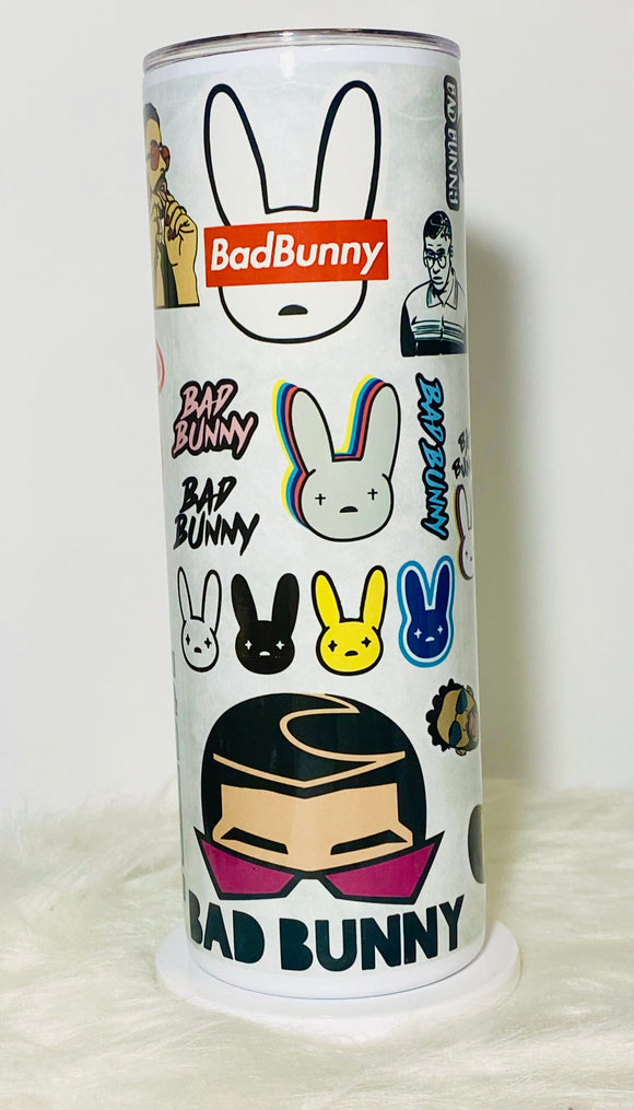 Bad Bunny inspired tumbler