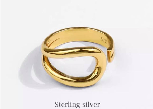 Fashion Geometry Silver 925 Ring