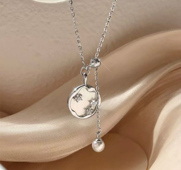 Pearls delicate Silver 925 necklace