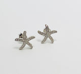 Silver 925 star earrings