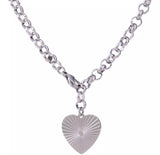 Stainless steel Heart Pendant Necklace
