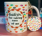 Paw Mug and Keychain Set